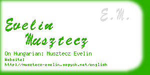 evelin musztecz business card